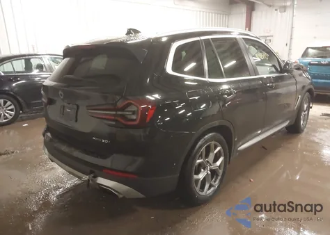 2022 BMW X3 xDrive30I из США, поврежденный, VIN 5UX53DP09N9K12438